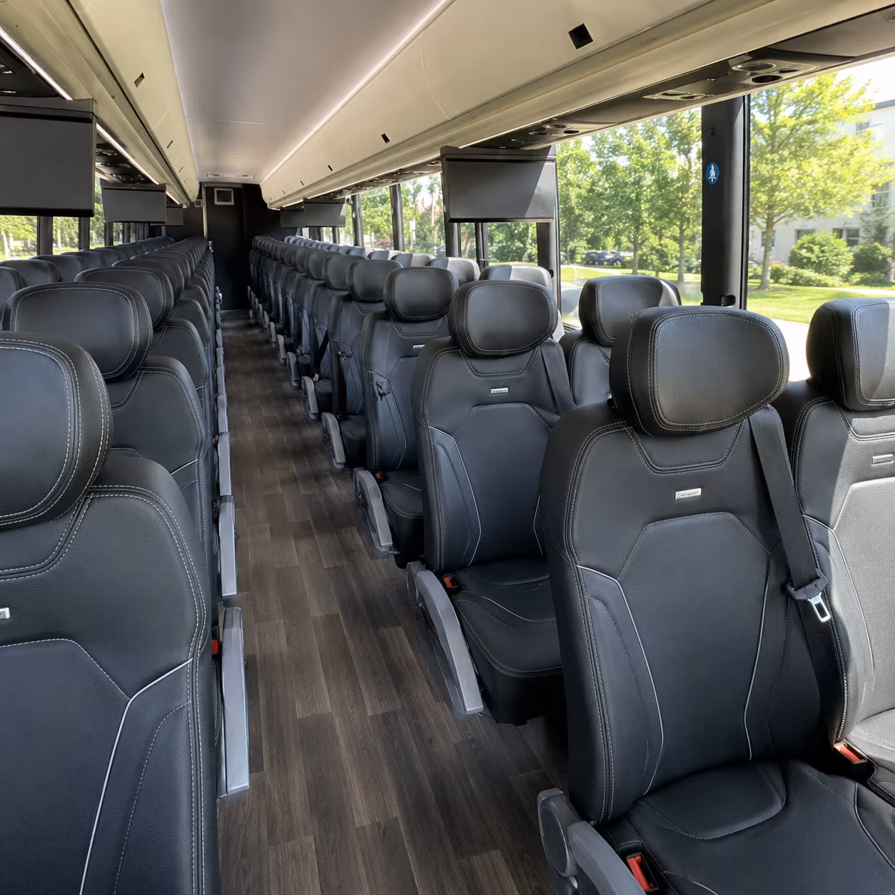 conroe charter bus interior gallery