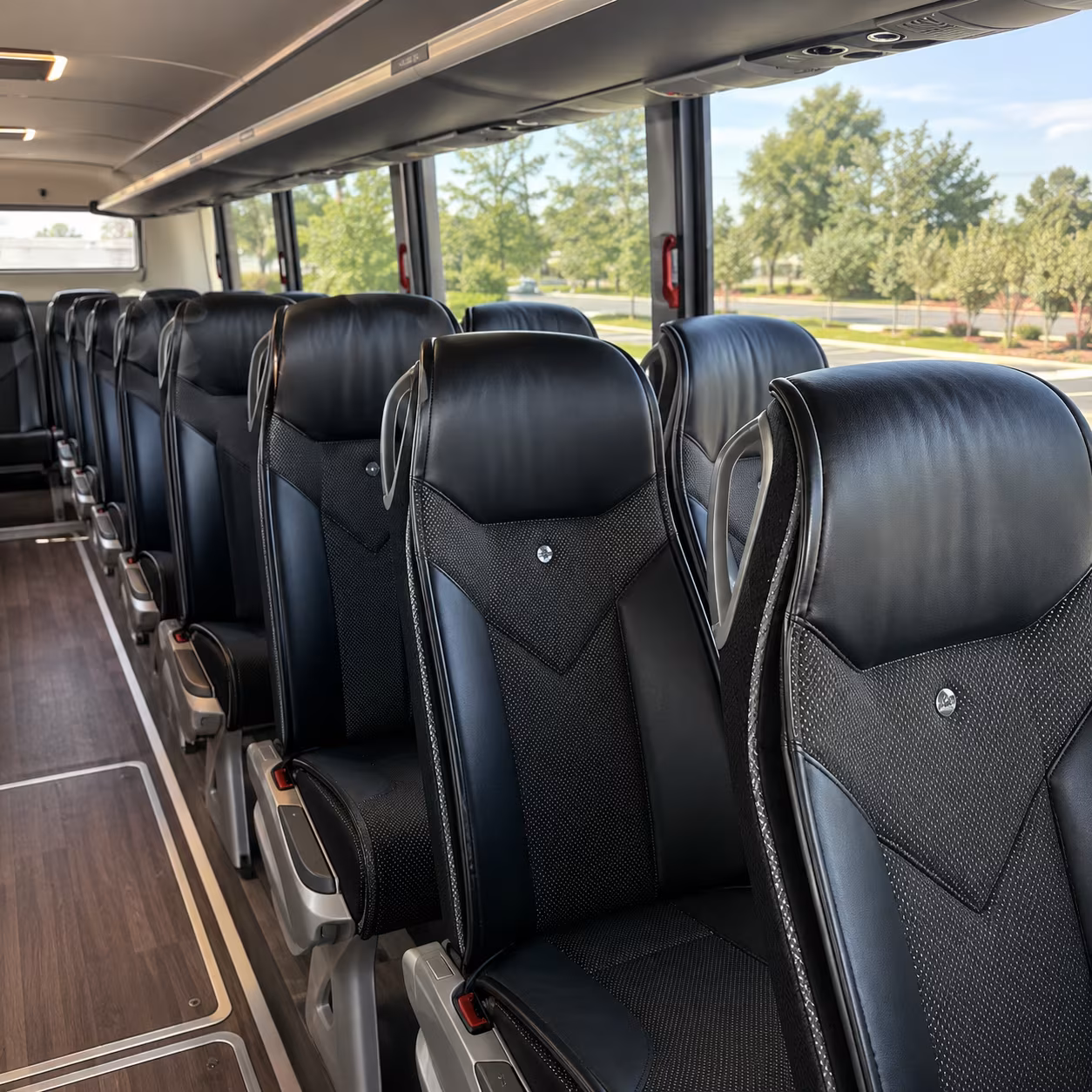 pasadena charter bus rental inside